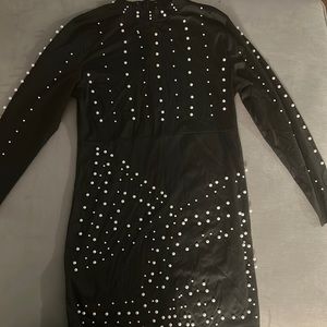 Shein Pearl detail dress